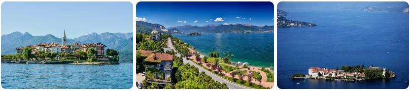 Sights of Lake Maggiore, Italy